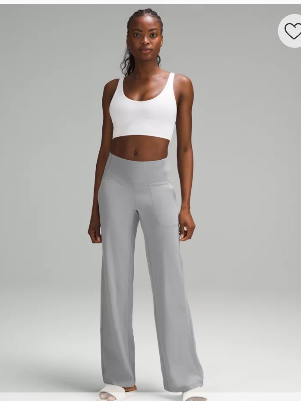 lululemon athletica Wide-Leg Yoga Pants in Gray
